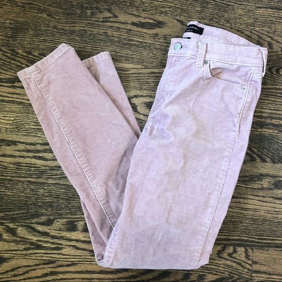 BANANA REPUBLIC DUSTY PINK SKINNY CORDS 4 - Picture 2 of 5